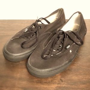 Dirty Black Vans Authentic Mens 10.5